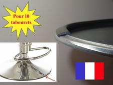 10 protections en plastique caoutchouc pour socle de tabouret de bar en inox