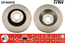 Disque de frein TRW DF4695S