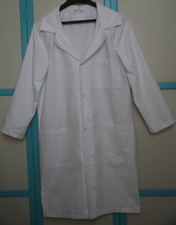 16ans unisexe blouse Chimie Lycée blanc manches longues