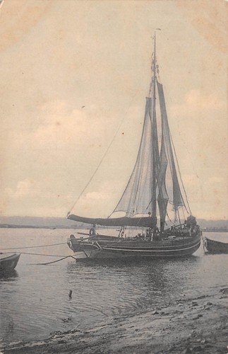 Cpa barque peche - barque,