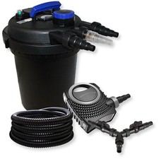 Kit filtration bassin pression 10000l 11W UVC NEO10000 80W Pompe 25m Tuyau