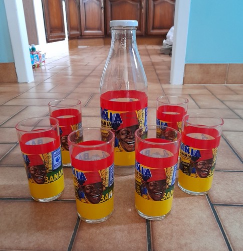 Service banania verre - service, en