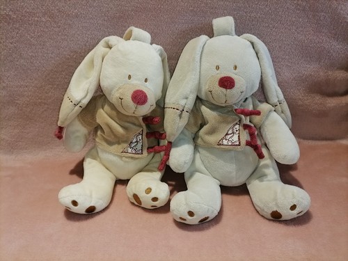 Doudou peluche lapin bastien - doudou,