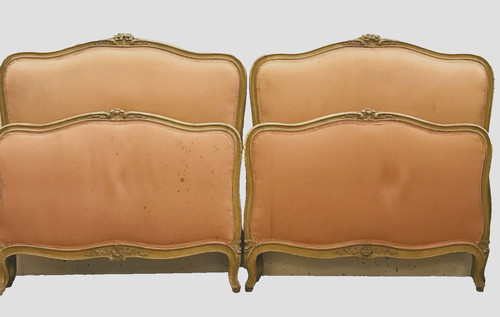 Paire lits louis xv - de,