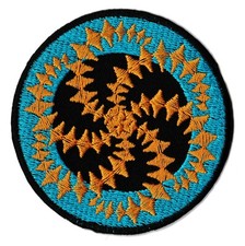 Écusson patche spirale surf océan couleur thermocollant patch 