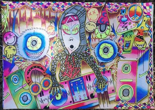 Dessin street art unique - art,,