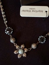 Collier vintage cristal et