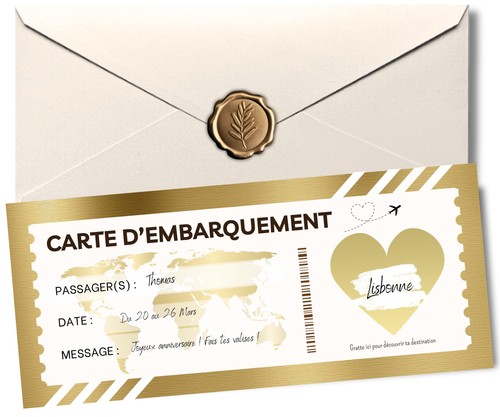 Carte gratter annonce - carte,