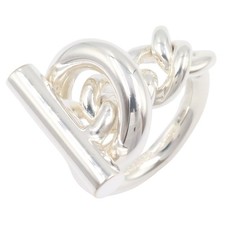 Bague Croisette HERMES Argent