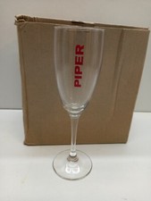 champagne PIPER 6 flutes verres avec carton d'origine vintage 
