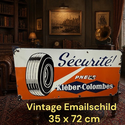 Plaque émaillée vintage - plaque,