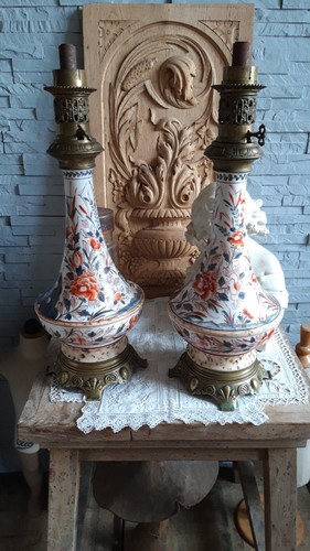 Paire lampes anciennes - de,
