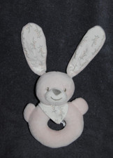 🍀 Doudou Hochet Lapin Rose