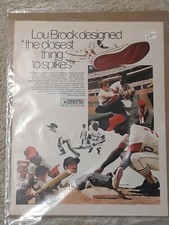 Lou Brock Converse Shoe Advertisement Baseball Hall of Famer St. Louis Cardinals