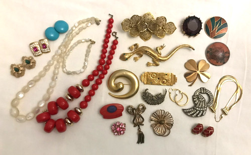 Lot bijoux anciens - lot,