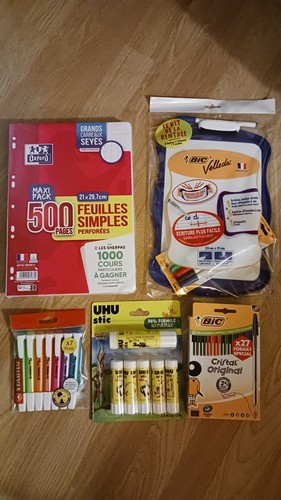 Fournitures scolaires lot - fournitures,