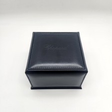Véritable boîte de présentation de montre Chopard étui de rangement en cuir b...
