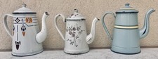 Lot cafetières en tôles - de,