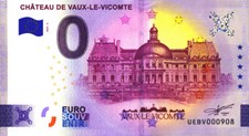 77 MAINCY Château de Vaux-le-Vicomte 5, 2025, Billet Euro Souvenir