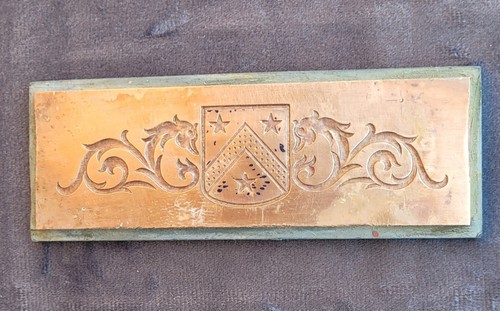 Ancienne matrice cuivre - matrice,