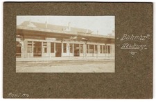 17 Photos  vue de Neuburg i. Lothringen, La Gare, Kriegsgefangenen / POW, Bergb 