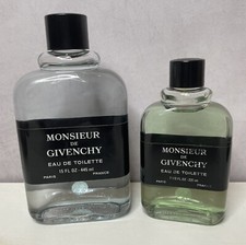 Lot 2 flacons factice Monsieur de GÏVENCHY 445 ml et 220 ml (18 cm et 14.5 cm)