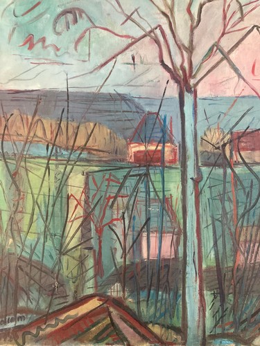 Peinture abstraite huile - peinture,