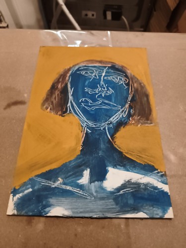 œuvre originale sur carton - originale,