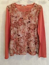 Blouse orange brique et argent polyester T38 Burton (2206132) 