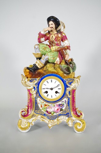 Pendule porcelaine au - pendule,