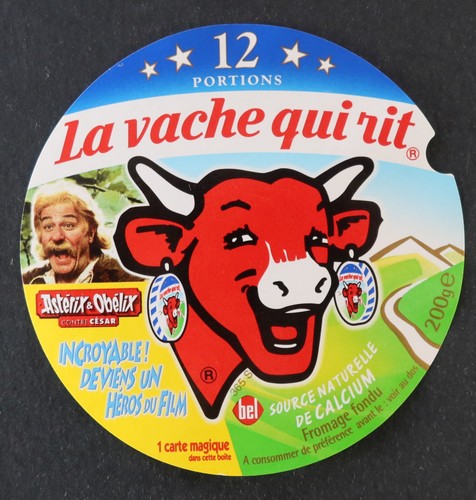 Etiquette fromage vache qui - etiquette,