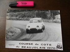 PHOTO RENAULT DAUPHINE PROTO/QUERON/ NO 4CV/ANDRE CERF/COURSE COTE DU BEAUJOLAIS