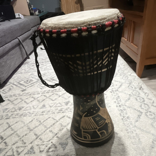 Rope tuned djembe hand - rope-tuned, drum