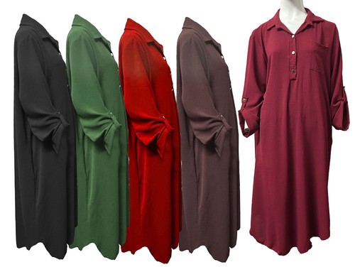 Robe femme chemise manches - femme,