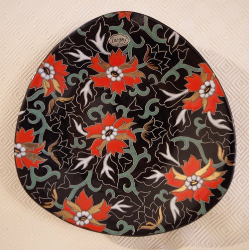 émaux longwy assiette - de, longwy.