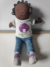 Peluche doudou poupée chiffon Africaine Children of the world Vertbaudet Unicef 