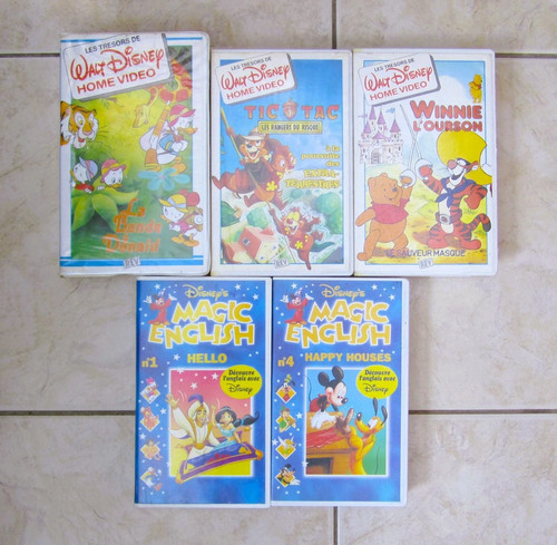 Lot cassettes k7 vidéo - 5,