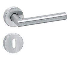 Poignée de porte  paire de poignées de porte en acier inoxydable avec rosace ...