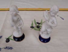 2 figurines chérubins en