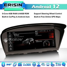 8-Cœur Android 13 Autoradio DAB+ GPS BMW Série 3/5/6 E90 E91 E92 E60 E61 E63 CIC