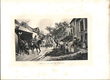 Gravure 32 cm X 23 .Le Coup de