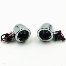 CLIGNOTANTS chromés POUR HARLEY XL 883 1200 Honda Kawasaki Suzuki Yamaha Bobber