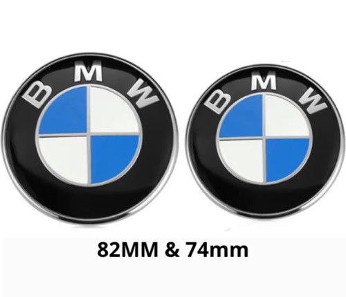 Bmw logo capot - 2x,