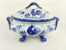 Soupière Signée HB Quimper Très Bon État  38 Cm Longueur 26 Cm Hauteur 3 Kg