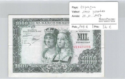 Espagne 1000 pesetas - espagne,