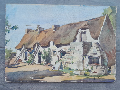 Dessin aquarelle paysage
