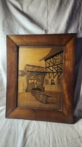 Superbe tableau marqueterie - tableau,