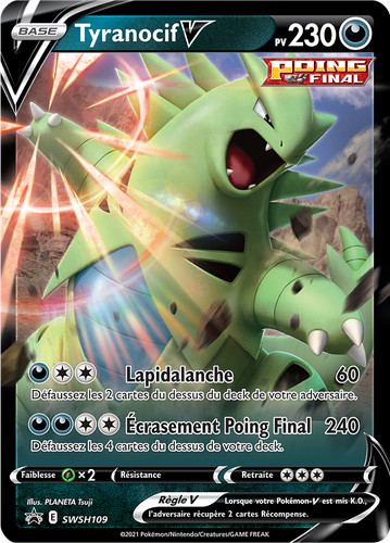 Carte pokémon tyranocif - pokémon, tyranocif-v