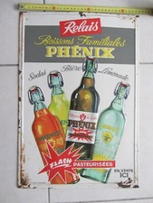 Tôle publicitaire bière et