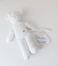 Peluche/Doudou Souris Blanc